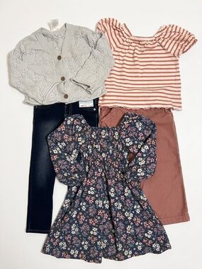 Girls Fall Outfit Lot - 4T, various brands